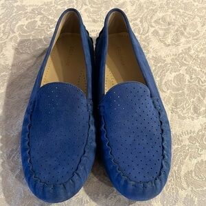 Cole Haan Women's Evelyn Driver Driving Style Loafer, Bright Cobalt Leather, 11B